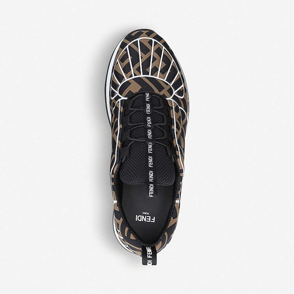 Fendi: FFreedom Logo-print neoprene trainers - Picture 2 of 4